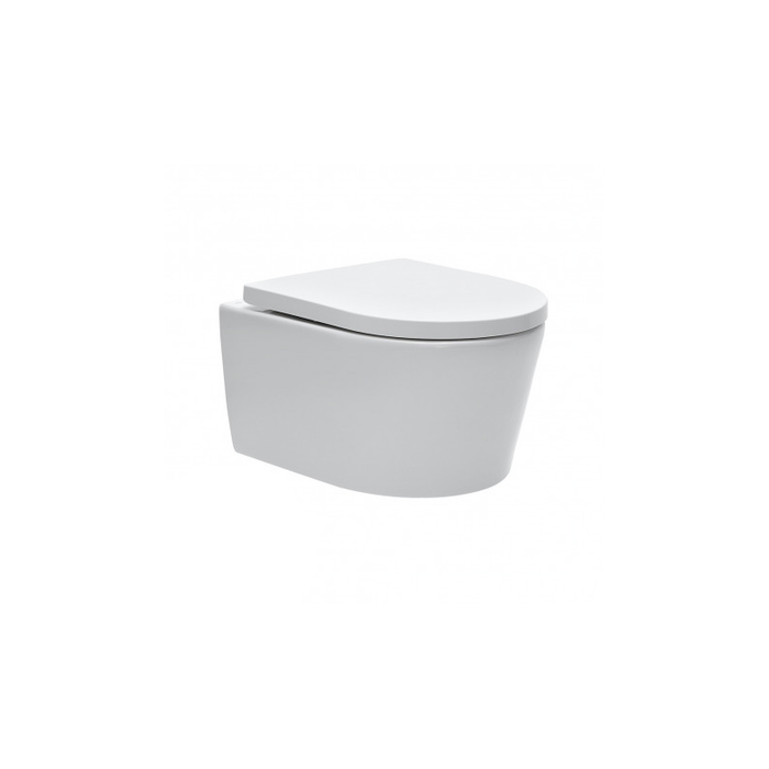 Pack WC Bati-support Geberit Cuvette SAT rimless fixations invisibles + Abattant softclose + Plaque blanc chrome GebSatrimless-C 6