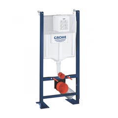 Grohe Pack WC Bâti autoportant Rapid SL avec Plaque Skate Air chromée et Set d'isolation phonique (39145000-2) 1