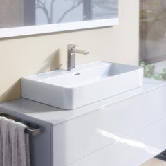 Ideal Standard Strada II Lavabo blanc 800x430 mm, 1 trou de robinet, non meublé, couvercle de vidage en porcelaine inclus (T300101) 1