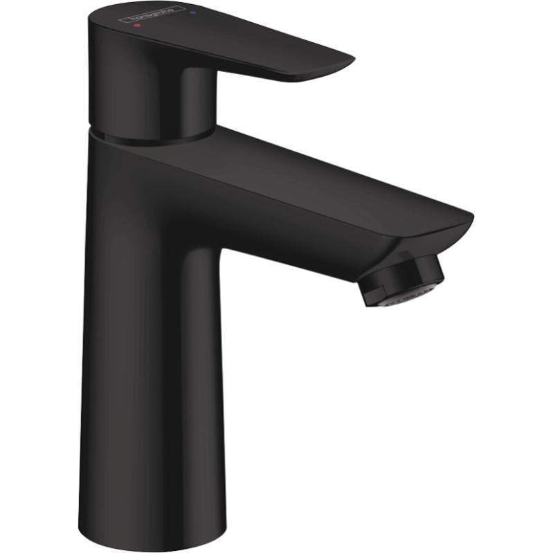 Hansgrohe Talis E Mitigeur de lavabo 110, sans tirette ni vidage, noir mat (71712670)