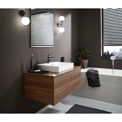 Hansgrohe Metropol Mitigeur de lavabo 100 poignée manette bec court, bonde Push-Open, Blanc mat (32500700) 2