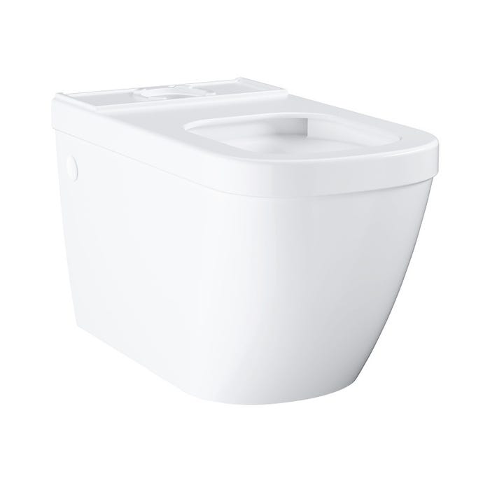 Grohe Pack WC à poser Triple Vortex + Réservoir de chasse alimentation latérale + Abattant déclipsable, Blanc alpin (39462Classic2) 2