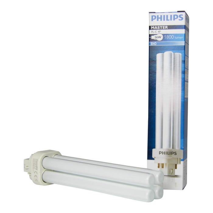 Ampoule PHILIPS basse consommation - 1800 Lumens - 4000 K - G24q-3 - 26W 1