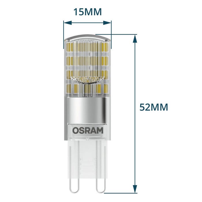 ampoule à led - osram parathom led pin - g9 - 2.6w - 4000k - 320 lm - claire - osram 626010 3