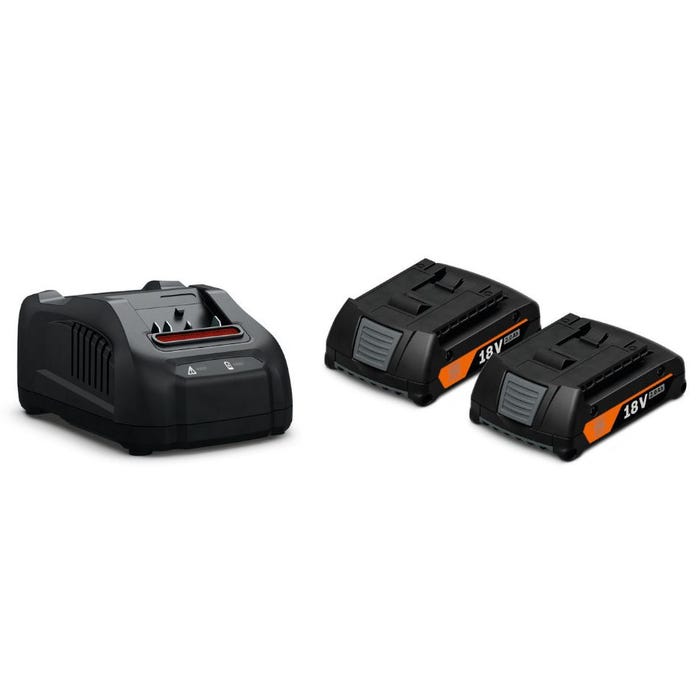 Pack de 2 batteries 18V GBA 2Ah AMPShare avec chargeur - FEIN - 92604244010 0