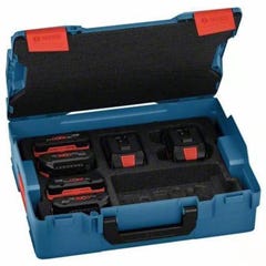 Pack de 6 batteries 4x4.0Ah + 2x8.0Ah + coffret L-BOXX - BOSCH - 1600A02A2T 4