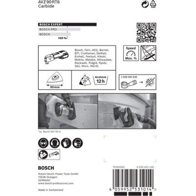 Plaque de ponçage experte AVZ 90 RT6 Feuille pour outils multifonctions, 90 mm