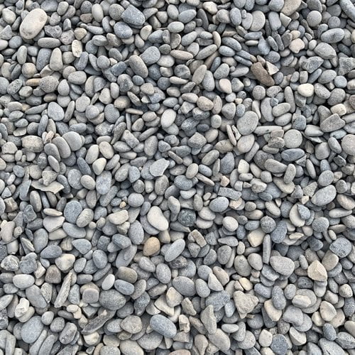 Sac de +/- 200 kg = 5M² Gravier gris roulé lavé Durance 6/16