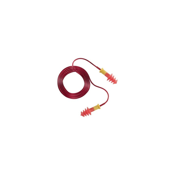 Bouchons anti-bruit rouges TPR cordés SNR29dB (X150) - COVERGUARD 0