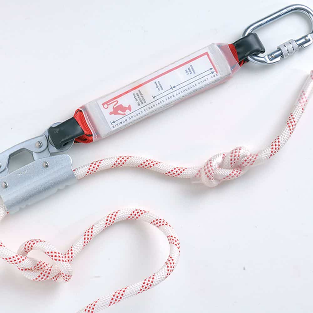 Coverguard - Anti-chute mobile sur corde tressée 10m - Blanc / Rouge - Unique 1