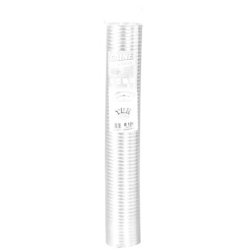 Gaine de ventilation accordéon 0,85 m à 3 m Ø 150-156 mm en aluminium