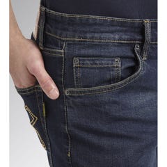 Pantalon de travail en jean STONE 5 PKT DIRTY WASHING noir délavé T36/38 (US28) - DIADORA SPA - 702.170750 2