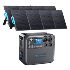 BLUETTI Générateur Électrique AC200MAX avec 2 Panneaux Solaires PV200, 2048Wh Groupe Électrogène Solaire pour Maison, Camping, Jardin