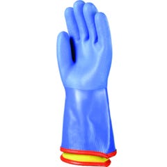 Lot de 10 gants PVC bleu anti-froid 35cm, doubl.amovible - Coverguard - Taille L-9 1