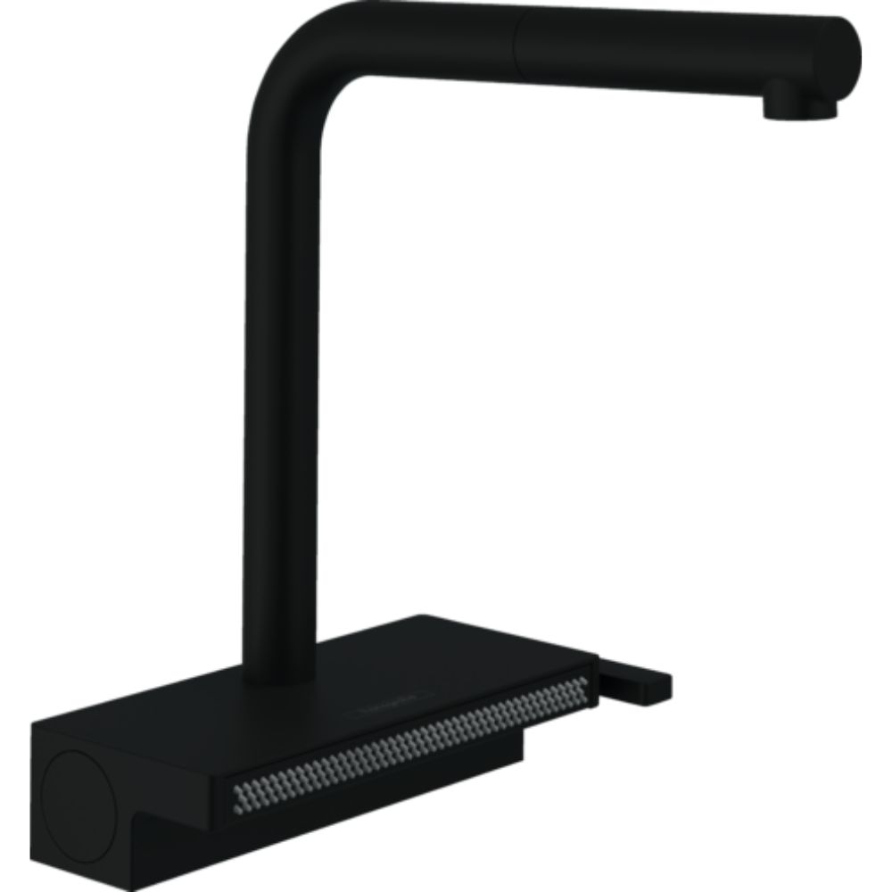 Mitigeur cuisine HANSGROHE Aquno Select M81 250 douchette extractible 2 jets, noir mat