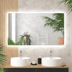 Miroir salle de bain avec eclairage LED - 120x70cm - GO LED 0
