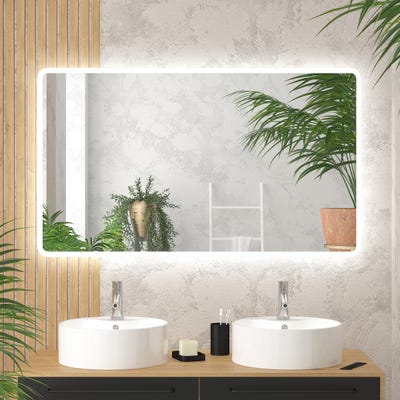 Miroir salle de bain avec eclairage LED - 120x70cm - GO LED 2