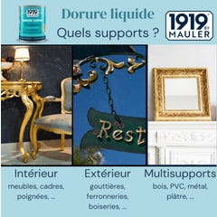 Dorure liquide Or Princesse 0.5L 1919 BY MAULER - pigment métallique véritable, multisupports 2
