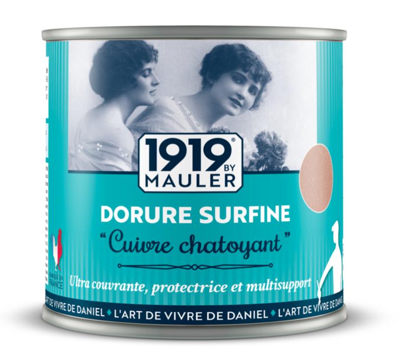 Peinture effet Cuivre 0.5L 1919 BY MAULER - pigment métallique véritable, multisupports