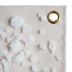 Bâche de Protection 4x5 m Blanc Crème - Qualité 8 ans TECPLAST 640MU - Bâche PVC étanche - Résistance Anti-UV 1