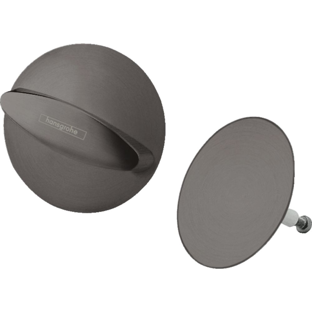 HANSGROHE Set de finition baignoire Flexaplus, Noir chromé brossé