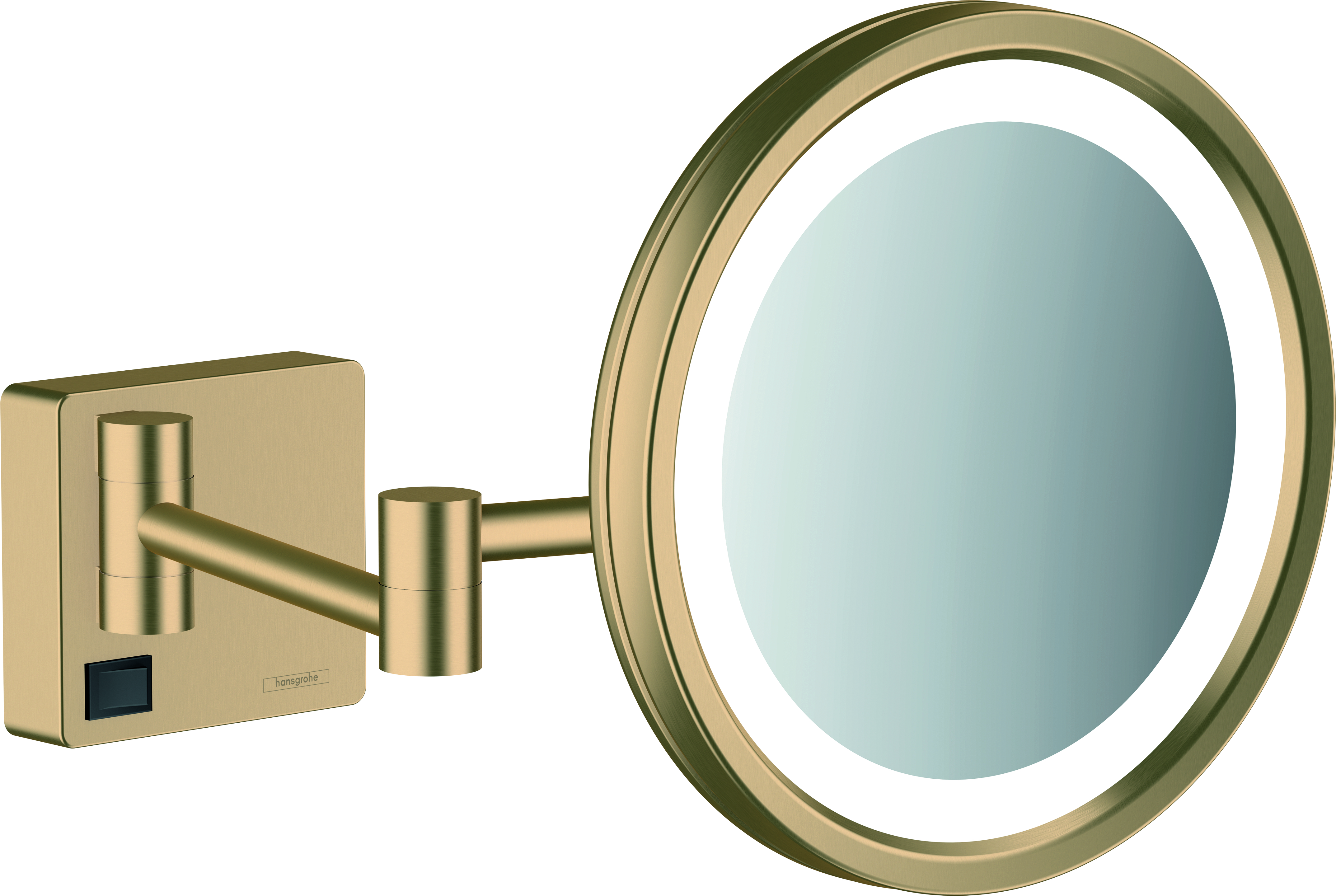 Miroir de rasage avec éclairage LED HANSGROHE AddStoris, bronze brossé