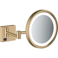 HANSGROHE Miroir de rasage avec éclairage LED bronze brossé AddStoris