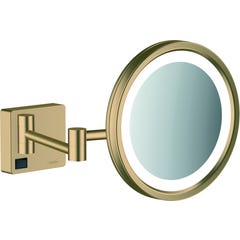 HANSGROHE Miroir de rasage avec éclairage LED bronze brossé AddStoris 3