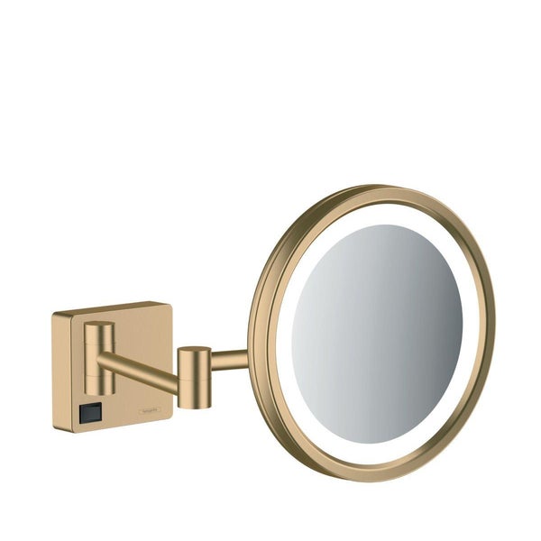 HANSGROHE Miroir de rasage avec éclairage LED bronze brossé AddStoris 1