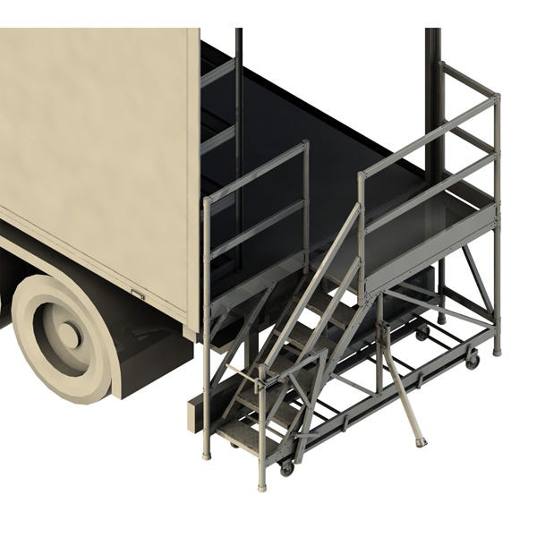 Plateforme accès arrière camion - Hauteur 1.13m - AASCAM/113 2