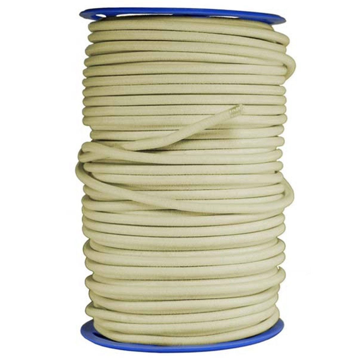 Sandow élastique Ivoire 50 mètres - Qualité PRO TECPLAST 9SW - Tendeur pour bâche de diamètre 9 mm - Made in France