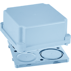 Boite de dérivation complète avec couvercle affleurant - 150x150x70mm 960° - bleue 0