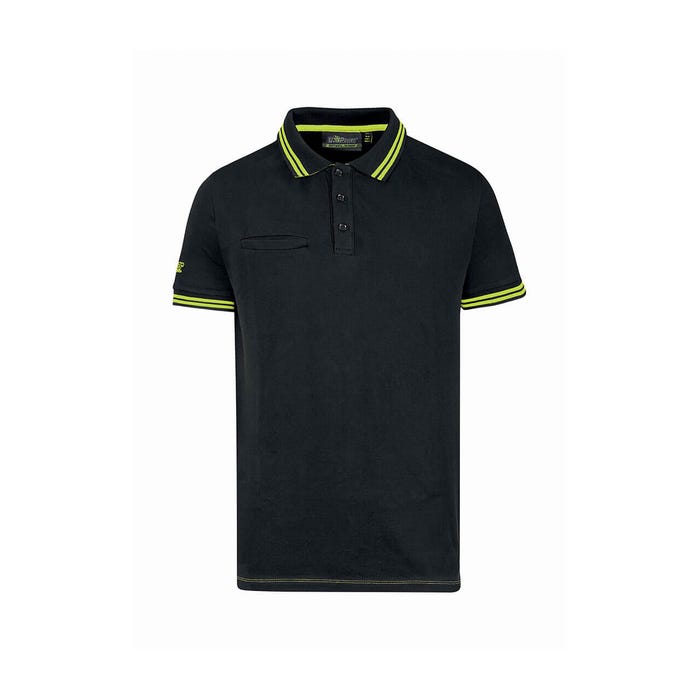 Polo manches courtes WAY Black Carbon | EY264BC - Upower 1