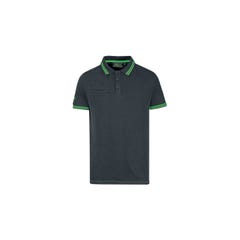 Polo manches courtes WAY Asphalt Grey/Green | EY264RL - Upower