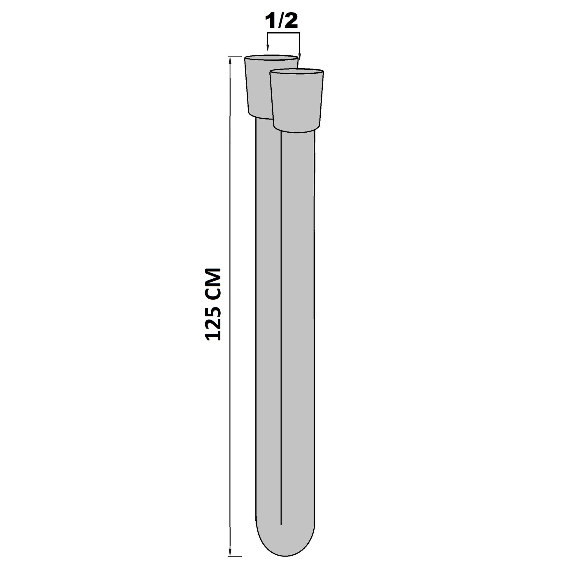 Flexible lisse antitorsion F / F 1/2“ 1,25 m 1