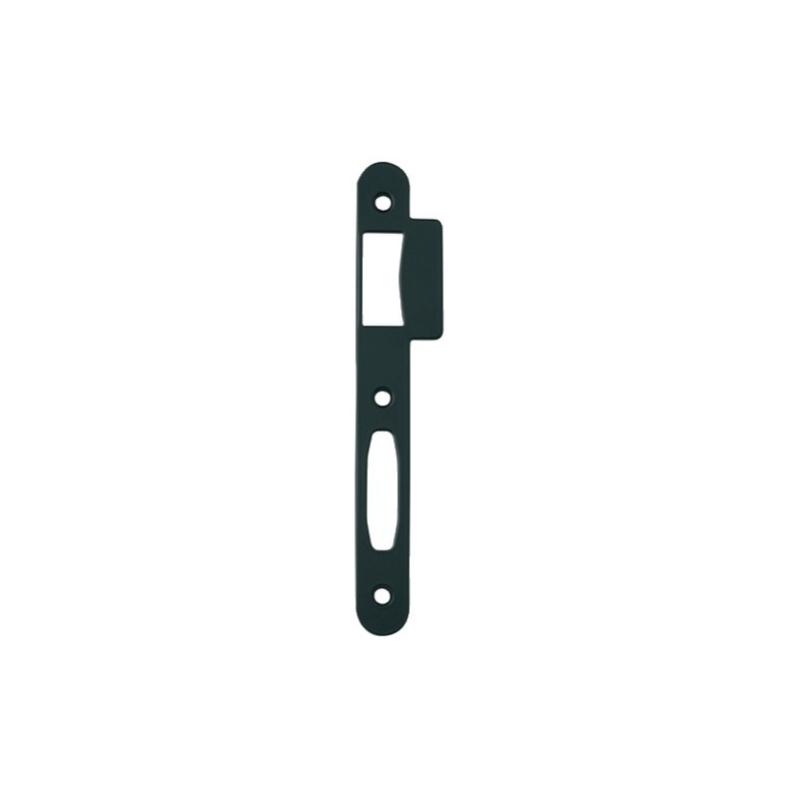 Gâche plate D45 bout rond finition nickelé - VACHETTE - G45RNK