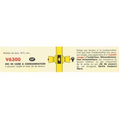 Serrure tubulaire V 6300 bec de canne à condamnation axe 80mm bouton standard finition inox - VACHETTE - 19033000 1