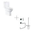 GROHE Pack WC à poser Bau Ceramic quickfix + Accessoires salle de bain Essentials Cube