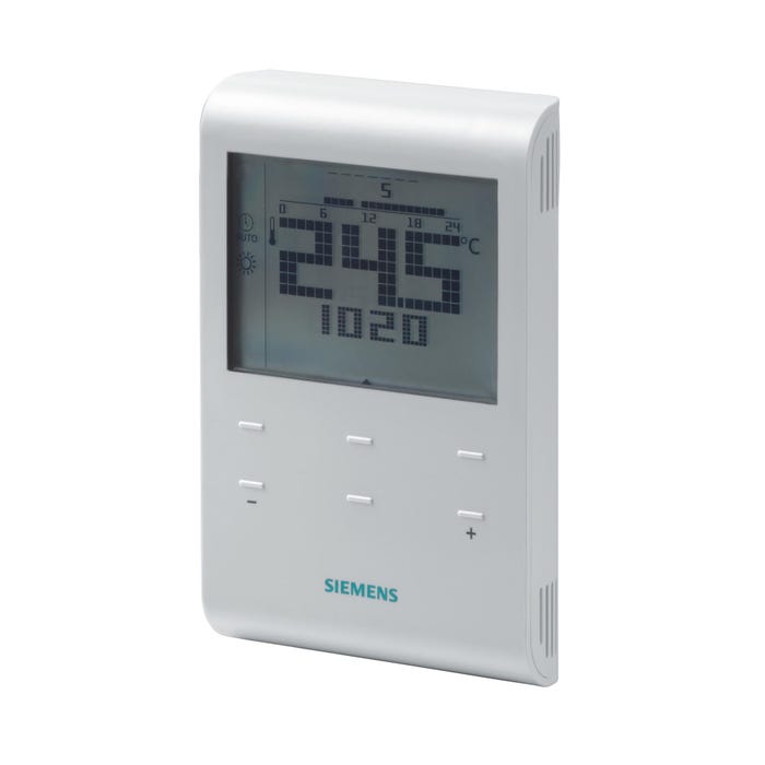 SIEMENS- Thermostat d'ambiance sans fil avec programme horaire RDE100.1RF 0
