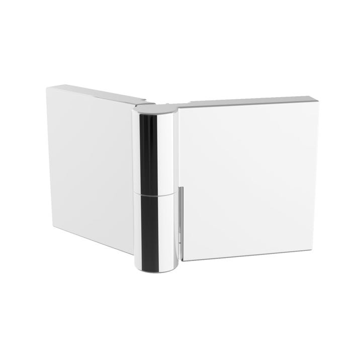 Schulte Porte de douche pivotante-pliante, verre 6 mm, profilé aspect chromé, Garant, anticalcaire 80 x 200 cm, ouverture vers la gauche 4