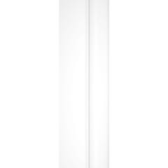 Schulte Paroi de douche à l'italienne, cadre sérigraphié blanc mat, paroi de douche fixe, style industriel, verre 6 mm, 140 x 200 cm 3