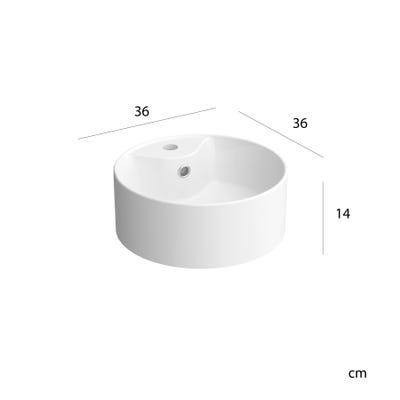 Meuble salle de bain - 120 cm - Double vasques à poser - Blanc mat - A suspendre - KARAIB 5