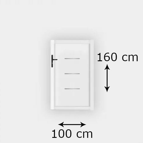 Portillon PVC standard BRIANÇON blanc 1000x1600 mm - Poignée à gauche 3