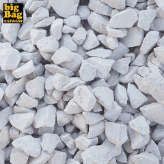 Pack Gravier Calcaire SUPER Blanc + Géotextile = 2 Big Bag de Gravier Calcaire SUPER Blanc Ø 6/14 mm (≃ 40M²) + Géotextile 50m2 - Livraison PREMIUM 1
