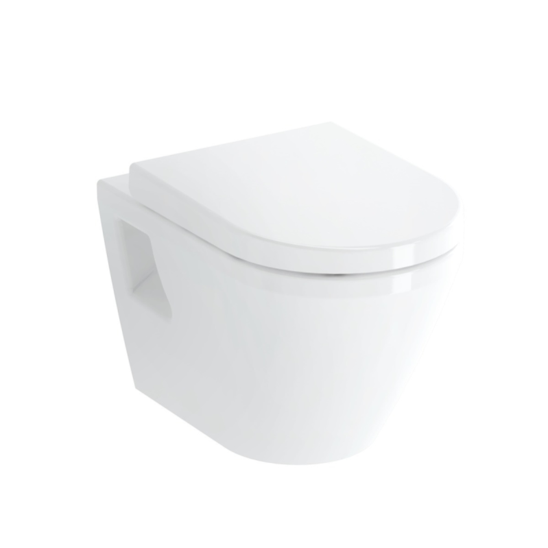 Grohe Pack WC Bâti-support Rapid SL + Cuvette suspendue Vitra + Abattant + Douchette bidet + Plaque Chrome 4