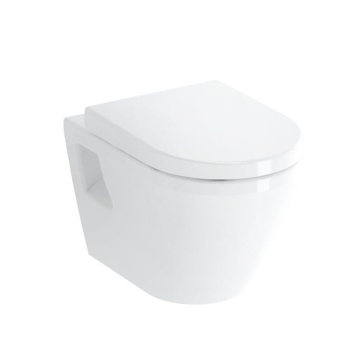 Grohe Pack WC Bâti-support Rapid SL + Cuvette suspendue Vitra + Abattant + Douchette bidet + Plaque Chrome 2