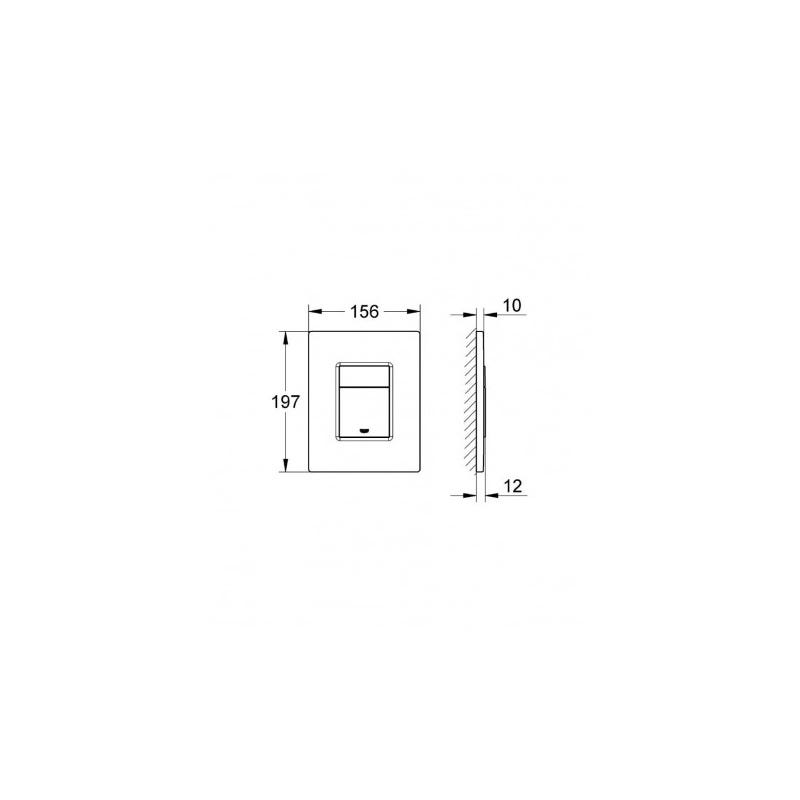 Grohe Pack WC Rapid SL + WC suspendu Cersanit S-LinePro + Plaque chrome mat (RapidSL-S-LinePro-5) 1