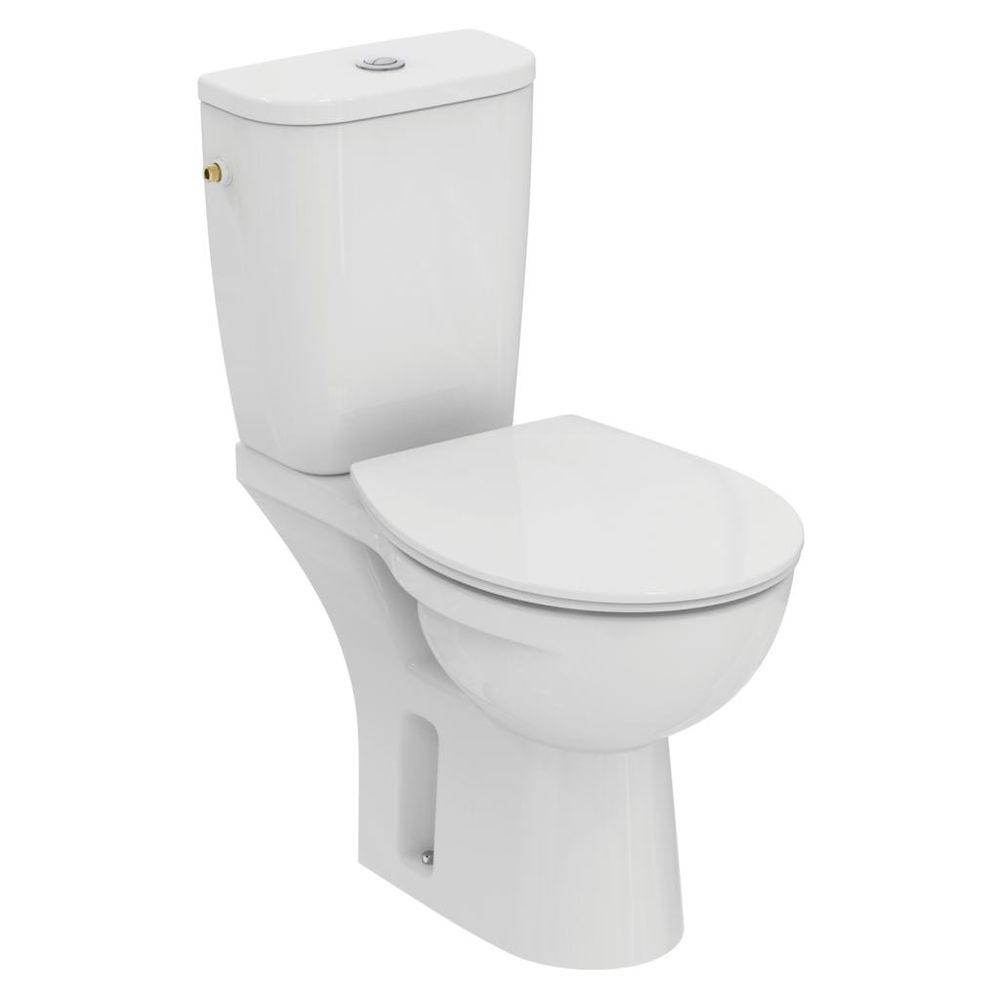 Pack WC sans bride ULYSSE sortie horizontale blanc - PORCHER - P014701 4