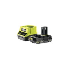 Pack RYOBI Scie circulaire R18CS-0 - 18V One+ - 1 Batterie 2.0Ah - 1 Chargeur rapide 4