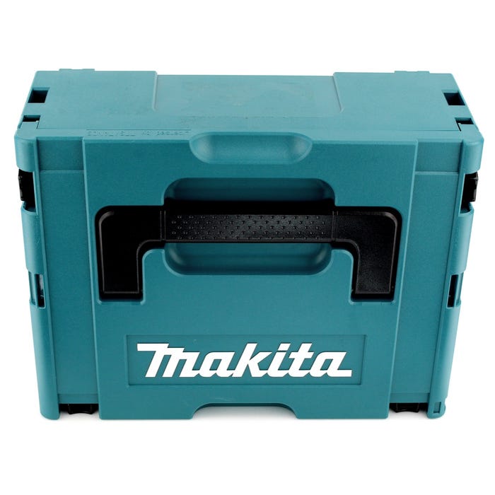 Makita DGD 800 RTJ Meuleuse droite sans fil 18V + 2x Batteries 5.0Ah + Chargeur +Coffret Makpac 2
